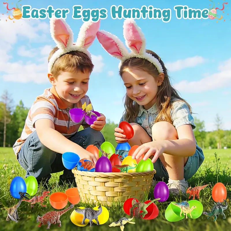 12 Easter Eggs Filled with Dinosaur Toys, view 4