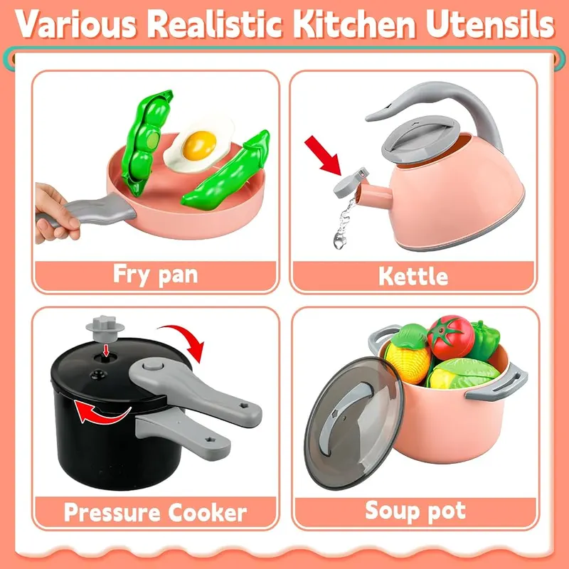 168-Piece Play Food & Kitchen Set, view 3