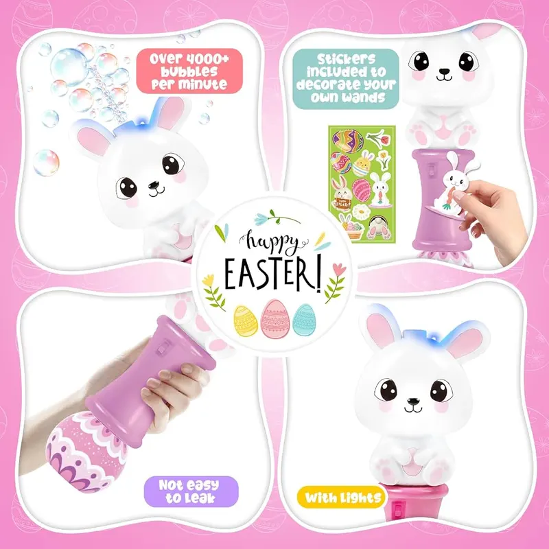 2 Light-Up Bunny Bubble Blowers, view 4