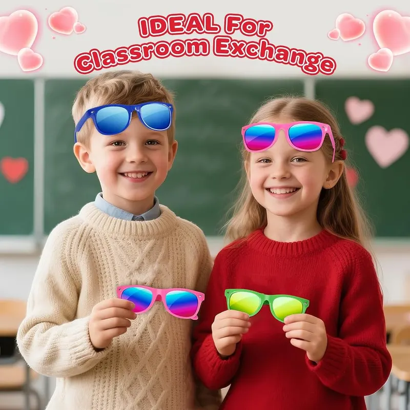 24 Kids Neon Sunglasses, view 4