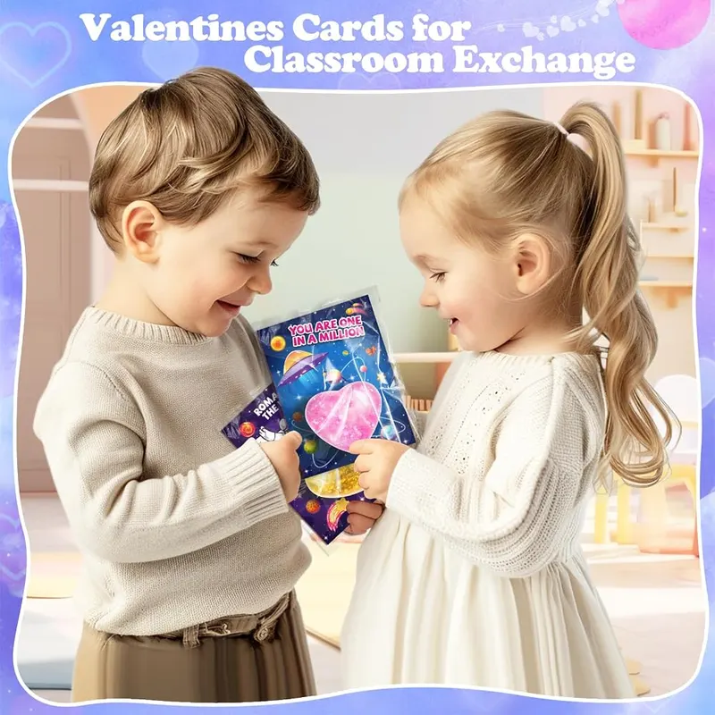 24 Valentine Cards with Heart Squeeze Balls, view 4