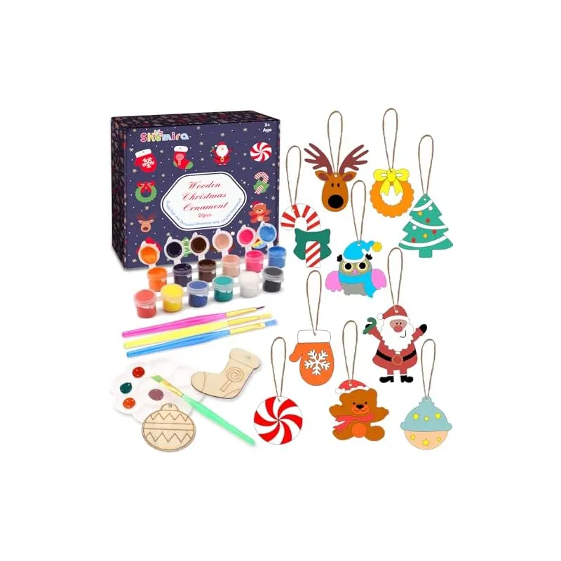 36 Wooden Christmas Ornaments Painting Kit