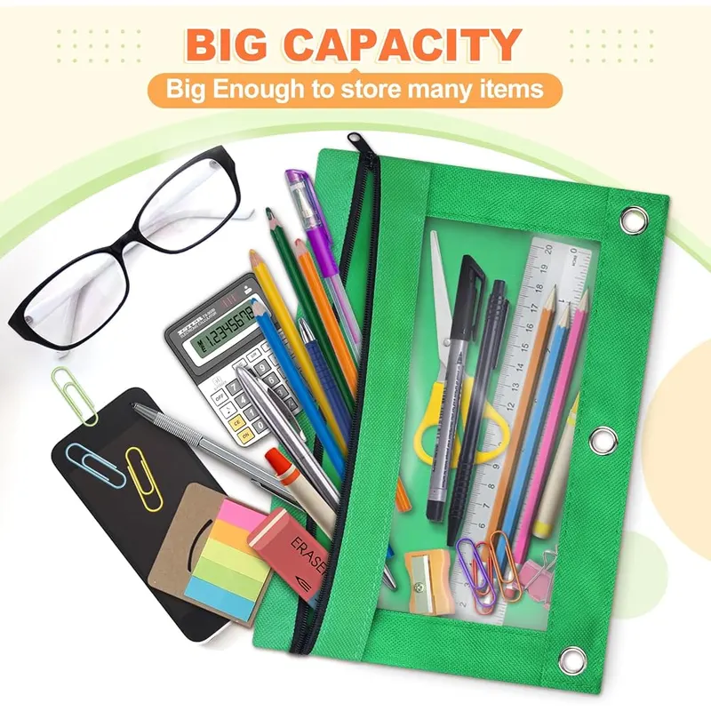 Binder Pencil Pouches in 6 Colors, 36 pack, view 3