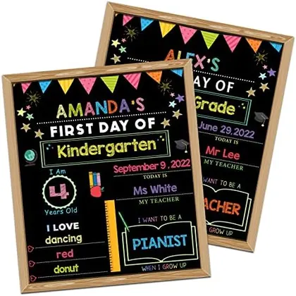 First Day of School Chalkboard Sign