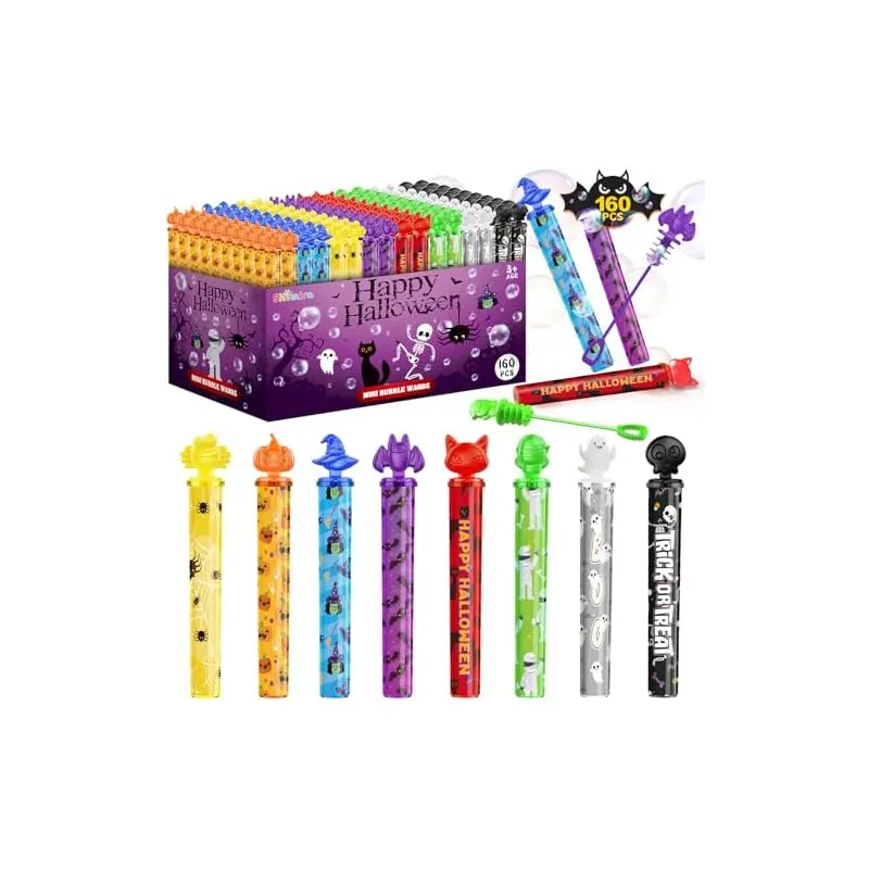 Halloween Character Bubble Wands, 160 wands