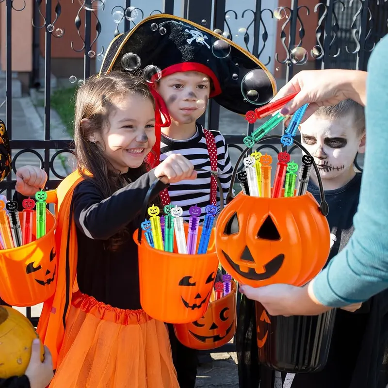 Halloween Pumpkin Mini Bubble Wands, 300 wands, view 3