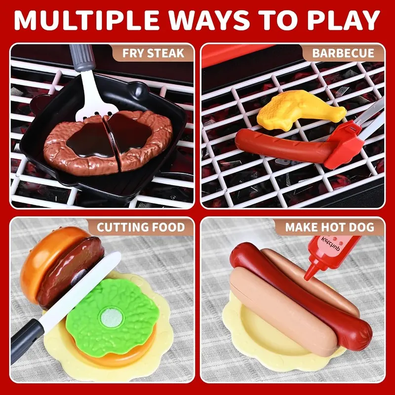 Kids BBQ Grill Playset, view 3