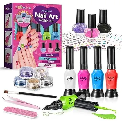 Nail Art Kit with 2-in-1 Polish Pens
