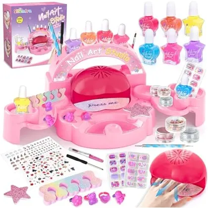 Nail Art Studio Kit with Dryer & Table