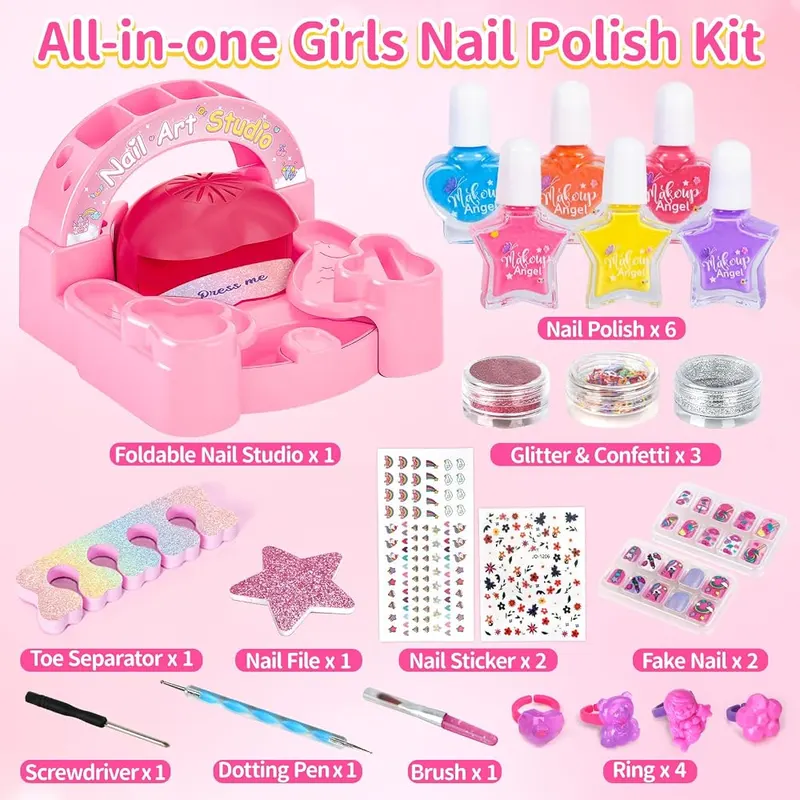 Nail Art Studio Kit with Dryer & Table, view 2