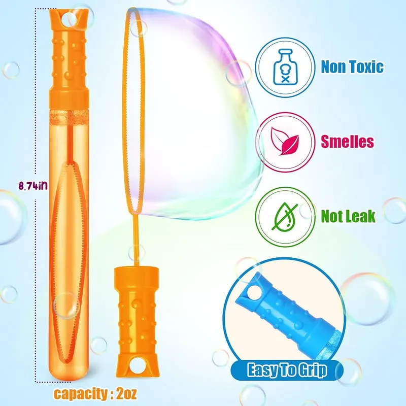 Neon Bubble Wands in 6 Colors, 12 pack, view 3