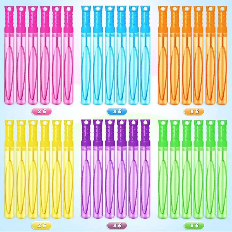 Neon Bubble Wands in 6 Colors, 36 pack, view 2