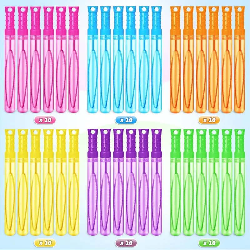 Neon Bubble Wands in 6 Colors, 60 pack, view 2