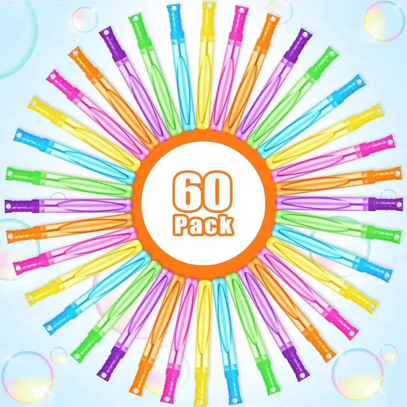 Neon Bubble Wands in 6 Colors, 60 pack, view 3