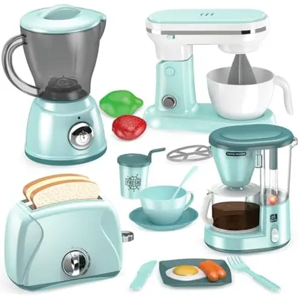Play Kitchen Appliance Set, Mint