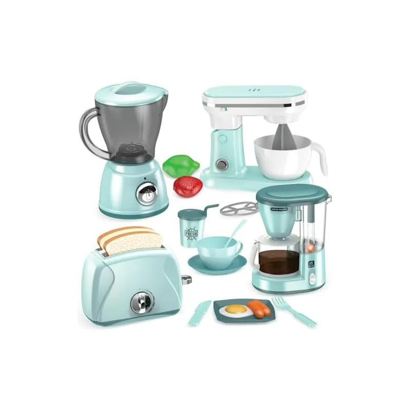 Play Kitchen Appliance Set, Mint