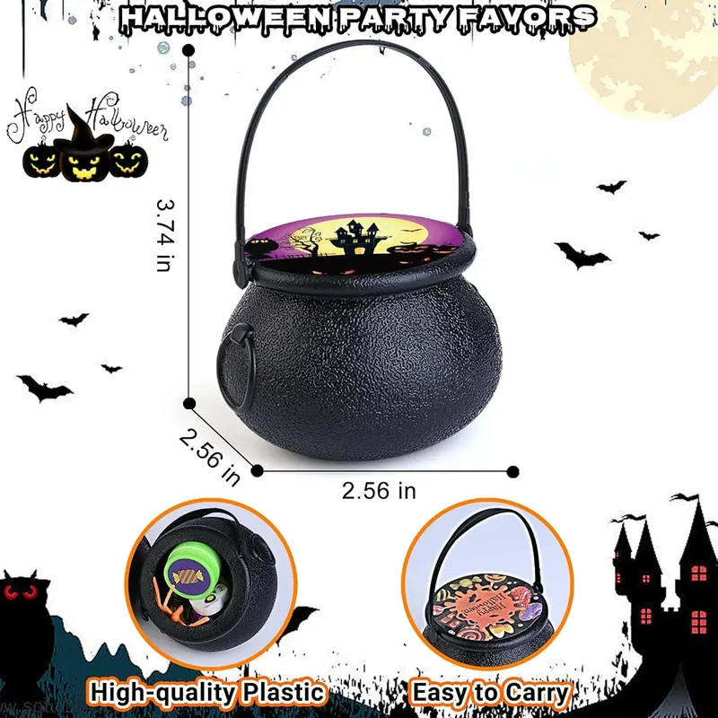 Prefilled Witch Cauldron Party Favors, 60 cauldrons, view 3