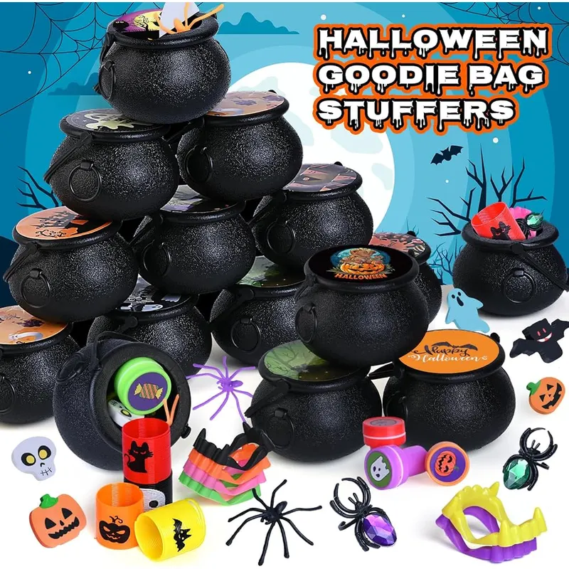 Prefilled Witch Cauldron Party Favors, 60 cauldrons, view 4