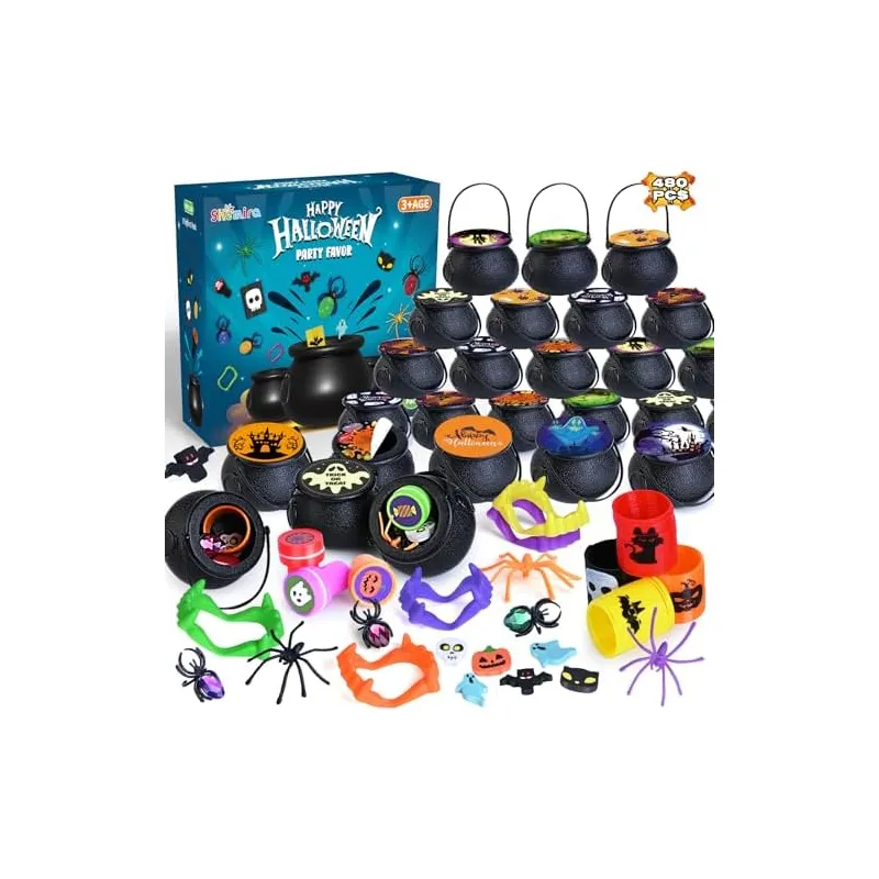 Prefilled Witch Cauldron Party Favors, 60 cauldrons
