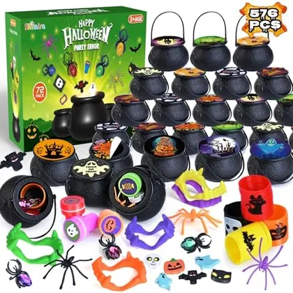 Prefilled Witch Cauldron Party Favors, 72 cauldrons
