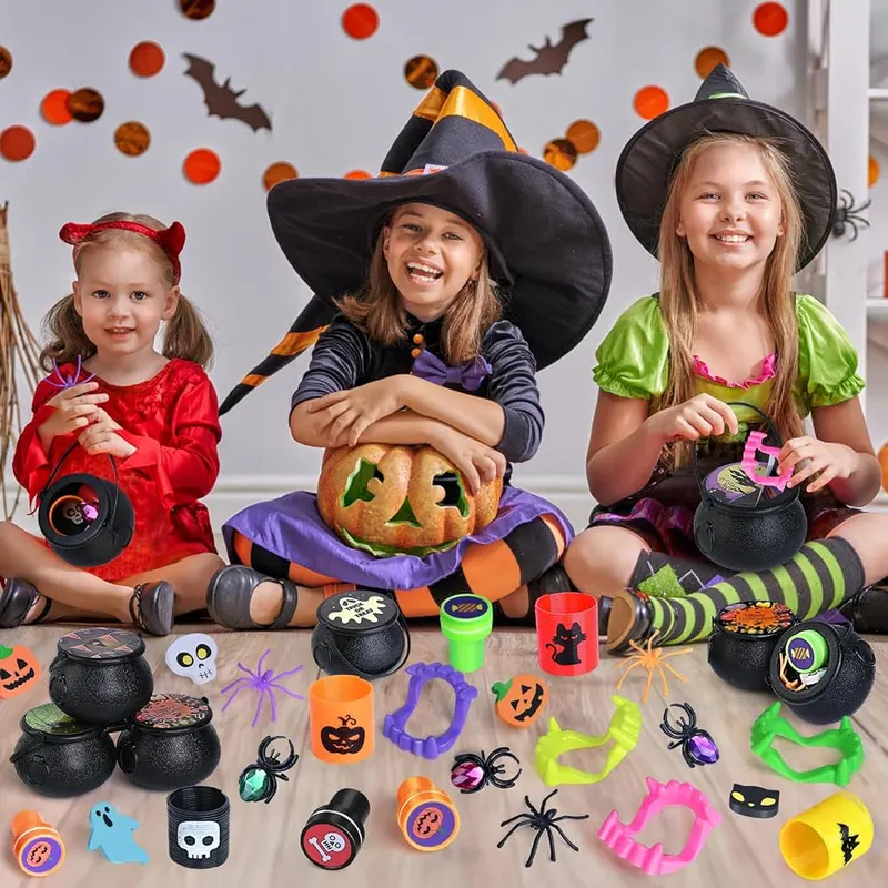 Prefilled Witch Cauldron Party Favors, 72 cauldrons, view 2