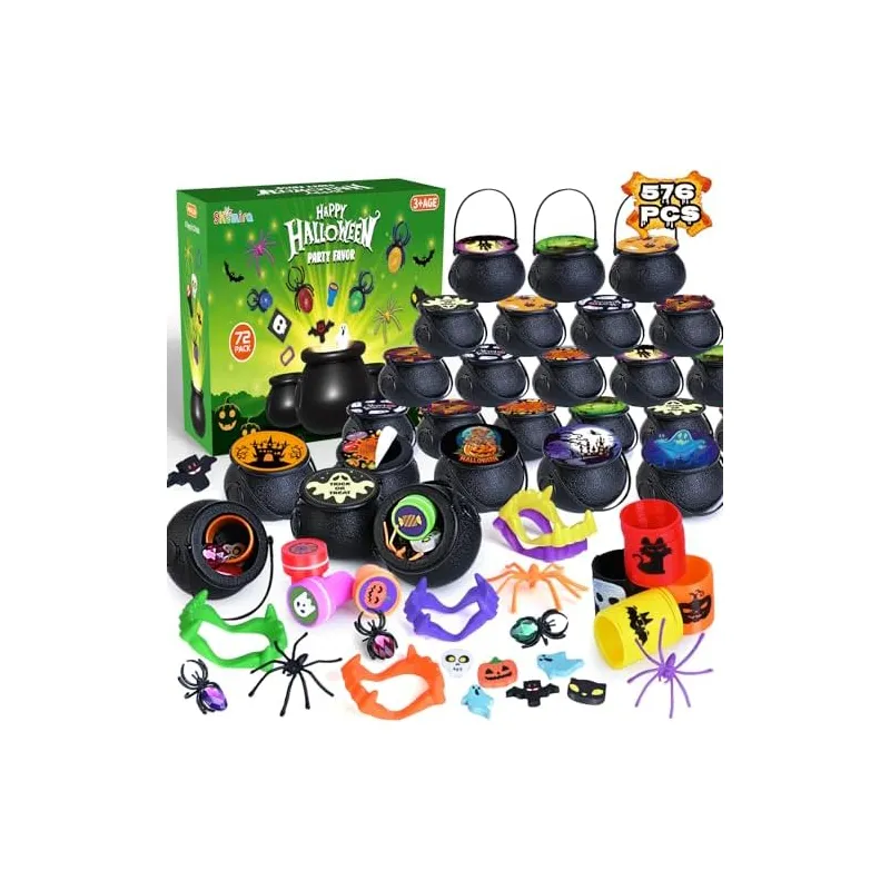 Prefilled Witch Cauldron Party Favors, 72 cauldrons