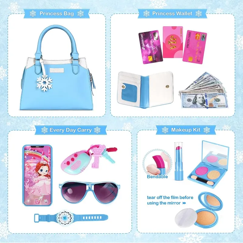 Shemira Play Purse Set, Blue, view 3